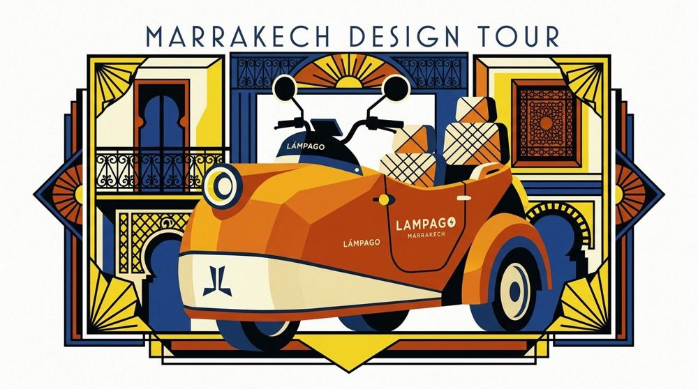 Du Majorelle au Théâtre Royal — Lampago Marrakech